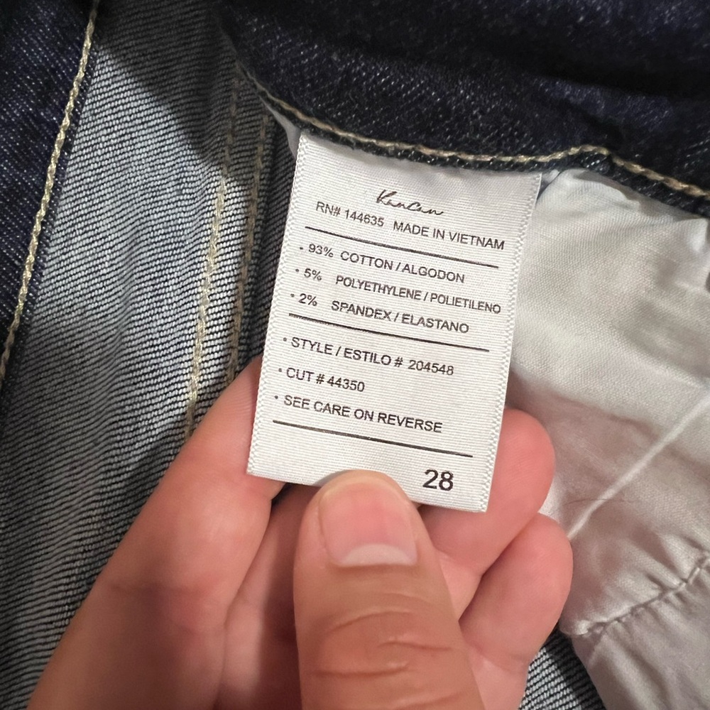 KanCan Blue Jean Shorts Frayed Hem Casual - Picture 3 of 3